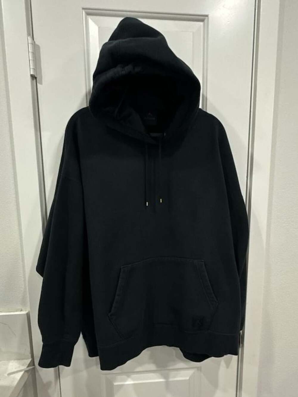 Jordan Flight Fleece Pullover Hoodie Black Oversized Fit Size XL